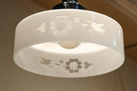 梅の花と小鳥の透かし模様が上品な電笠 DC8791