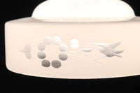 梅の花と小鳥の透かし模様が上品な電笠 DC8791