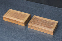 市松模様の寄木細工が引き立つ小箱 DC8792a 在庫(a1:0 a2:1)個