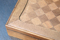 市松模様の寄木細工が引き立つ小箱 DC8792a 在庫(a1:0 a2:1)個