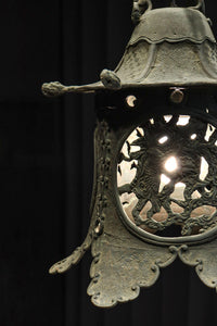 幻想的な雰囲気漂う真鍮製吊り灯籠 DC8812
