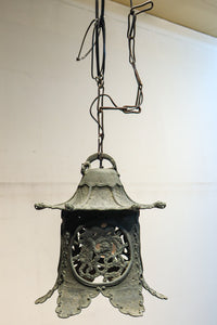 幻想的な雰囲気漂う真鍮製吊り灯籠 DC8812