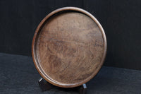 繊細な杢目模様で格調ある面持ちの丸盆 DC8831