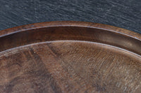 繊細な杢目模様で格調ある面持ちの丸盆 DC8831