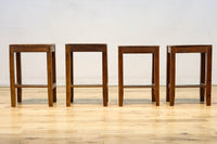 柔らかな風合いの懐かしい味のある角スツール DC8835abcd 在庫(a:1 b:1 c:1 d:1)脚