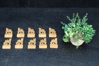 Set of 5 small carved ornaments DC8841ab