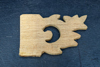Set of 5 small carved ornaments DC8841ab