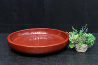 深みある朱漆で風情溢れる丸盆 DC8850