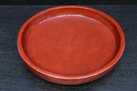 深みある朱漆で風情溢れる丸盆 DC8850