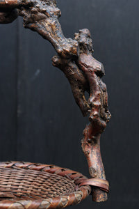 持ち手デザインが印象的な艶やかな色合いの花カゴ DC8857