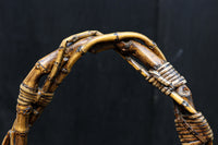 味わい深い風合いの上品な佇まいをした花カゴ DC8858