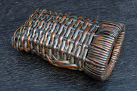 一輪挿しに!! 小型サイズの竹編み花カゴ DC8860 在庫1組