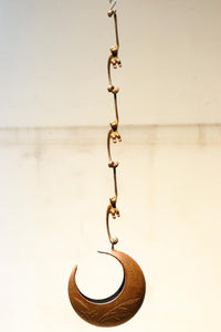 ススキ模様の花器をお猿さんが支える吊るし花器セット DC8862 在庫1個