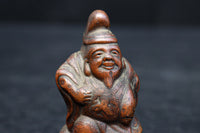 小型サイズ!! 朱に彩られた心和む表情が素敵な恵比須様と大黒様のセット DC8865 在庫2個1組