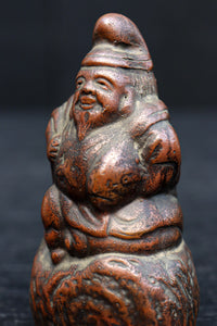 小型サイズ!! 朱に彩られた心和む表情が素敵な恵比須様と大黒様のセット DC8865 在庫2個1組