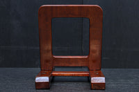 赤みある色彩に杢目が浮かぶ大型皿立て DC8871