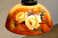 希少!! 鮮やかな美しい笠に薔薇の模様が描かれたノリタケの電笠 DC8874