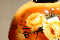 希少!! 鮮やかな美しい笠に薔薇の模様が描かれたノリタケの電笠 DC8874