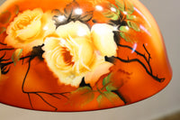 希少!! 鮮やかな美しい笠に薔薇の模様が描かれたノリタケの電笠 DC8874