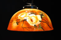 希少!! 鮮やかな美しい笠に薔薇の模様が描かれたノリタケの電笠 DC8874