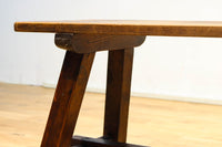 魅力的な古色を纏う趣きのあるベンチ DC8878