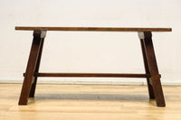 魅力的な古色を纏う趣きのあるベンチ DC8878