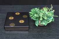 蒔絵の紋様が描かれた格調ある硯箱(共箱付き) DC8881