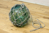 気泡入りの和ガラス球を縄で包んだ浮き球 DC8883