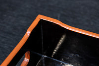 黒と朱のコントラストが映える根来塗のたばこ盆 DC8884 在庫10個