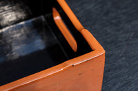 黒と朱のコントラストが映える根来塗のたばこ盆 DC8884 在庫10個