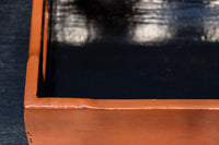 黒と朱のコントラストが映える根来塗のたばこ盆 DC8884 在庫10個