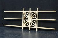 角麻組子を一つ組んだシンプル建具素材 DC8893 在庫48枚