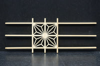 角麻組子を一つ組んだシンプル建具素材 DC8893 在庫48枚