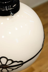 味わい深い菊菱装飾金具をまとうお椀型電笠 DC8894