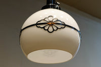 味わい深い菊菱装飾金具をまとうお椀型電笠 DC8894