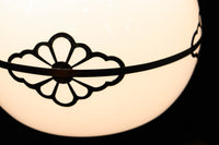 味わい深い菊菱装飾金具をまとうお椀型電笠 DC8894