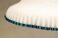 水色の縁取りが可愛らしい細やかなフリルの電笠 DC8896