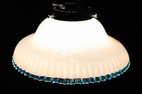 水色の縁取りが可愛らしい細やかなフリルの電笠 DC8896