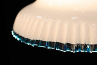 水色の縁取りが可愛らしい細やかなフリルの電笠 DC8896