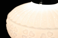 四つ葉のクローバー模様がお洒落なプレスガラスの電笠 DC8898