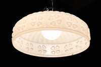 四つ葉のクローバー模様がお洒落なプレスガラスの電笠 DC8898