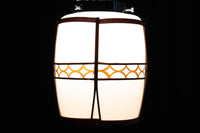 朱セルの和柄帯装飾でレトロな面持ちの電笠 DC8904