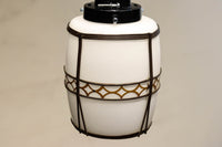 朱セルの和柄帯装飾でレトロな面持ちの電笠 DC8904