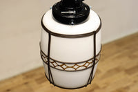 朱セルの和柄帯装飾でレトロな面持ちの電笠 DC8904