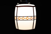 朱セルの和柄帯装飾でレトロな面持ちの電笠 DC8904