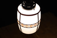 朱セルの和柄帯装飾でレトロな面持ちの電笠 DC8904