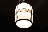 朱セルの和柄帯装飾でレトロな面持ちの電笠 DC8904