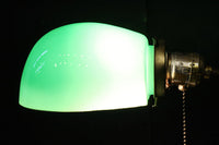 グリーン笠で和モダンな雰囲気ある電気スタンド DC8906