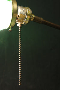 グリーン笠で和モダンな雰囲気ある電気スタンド DC8906