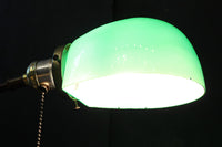 グリーン笠で和モダンな雰囲気ある電気スタンド DC8906